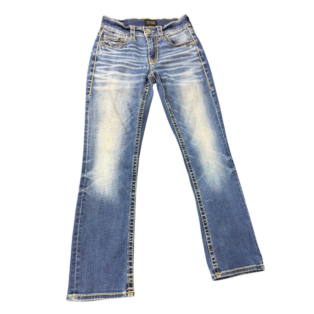 Buckle Black Fit No. 3 Bootleg Jeans Mens 28x30 Medium Wash BBLA3043